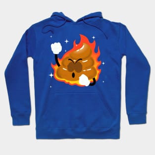 Poop emoji Fire Hoodie